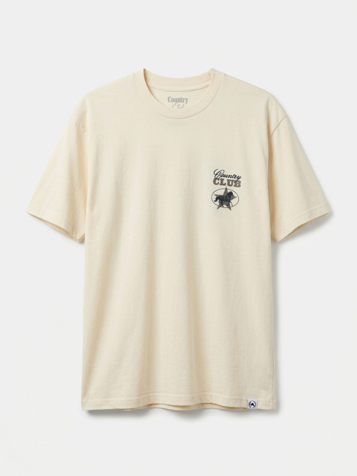 Buck Around Off White Pigment Dyed Heavyweight Tee