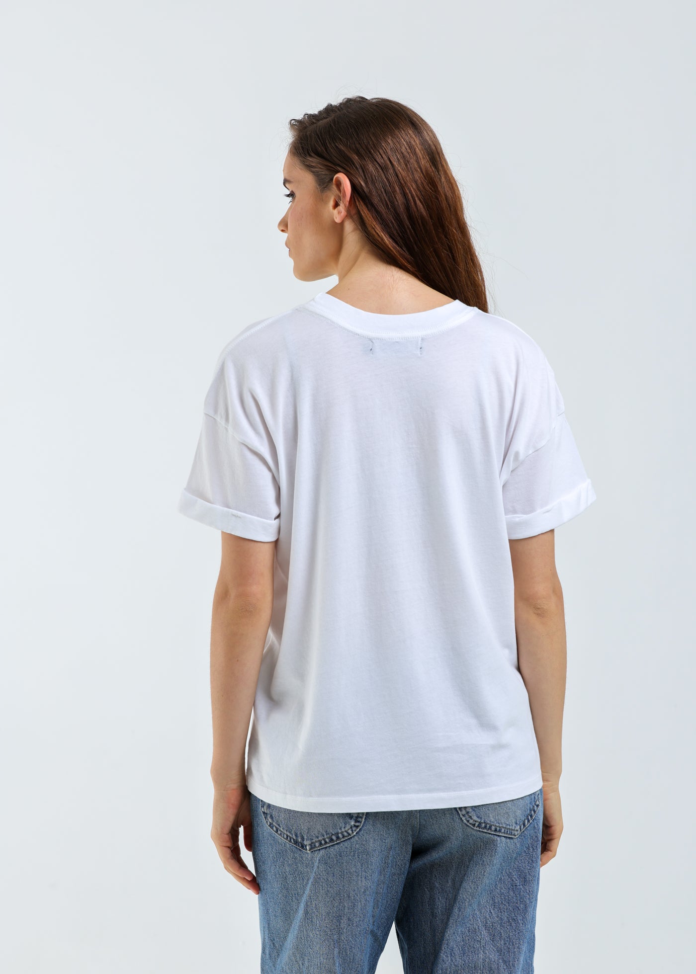 Capricorn Cosmic Zodiac Vintage White Boyfriend Tee
