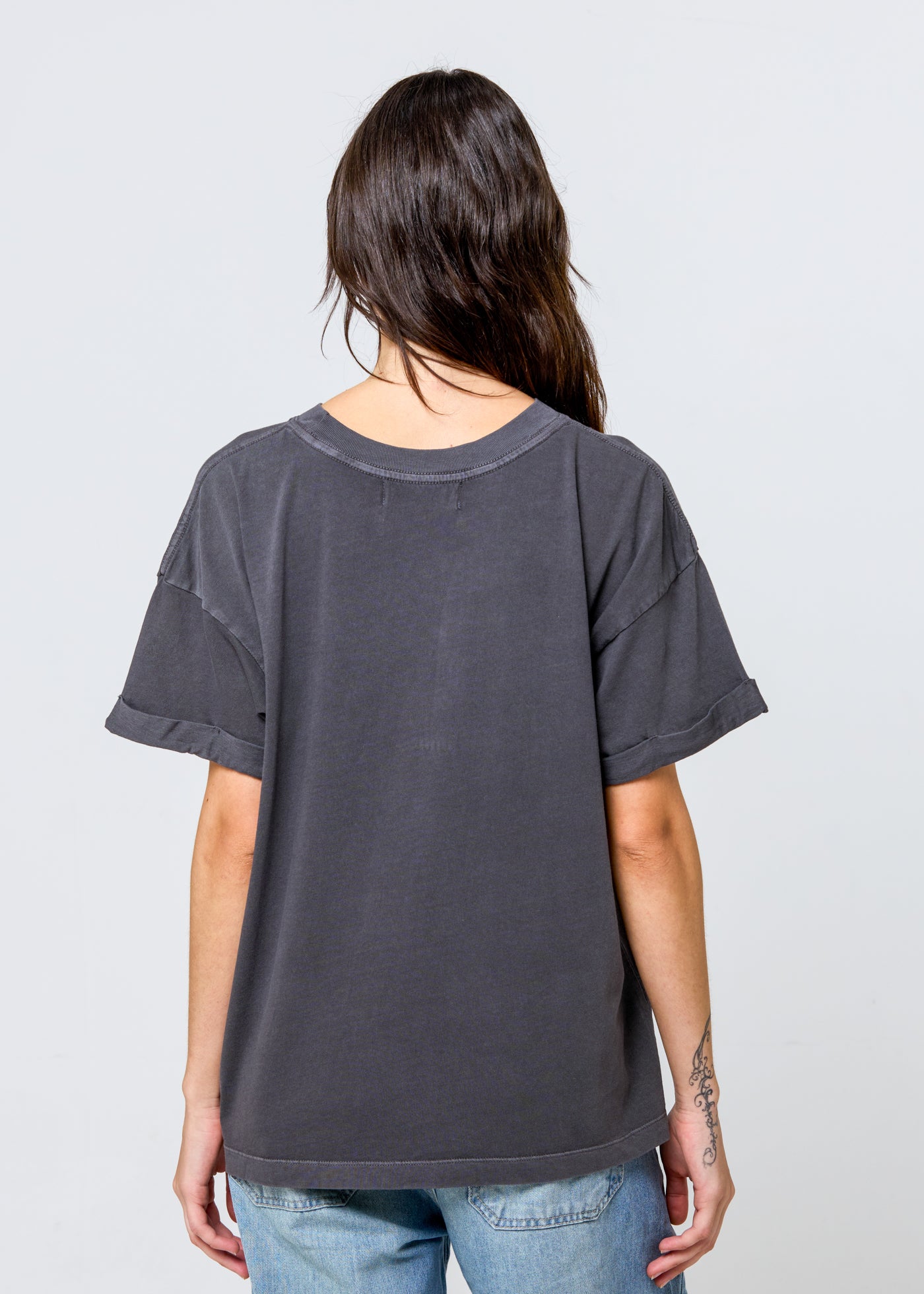 Cats Vintage Black Boyfriend Tee