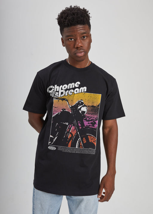 Chrome Dream Men's Black Heavyweight T-Shirt alternate view