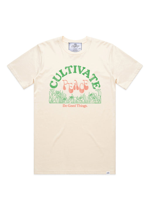 Cultivate Peace Men's Antique White Heavyweight T-Shirt alternate view