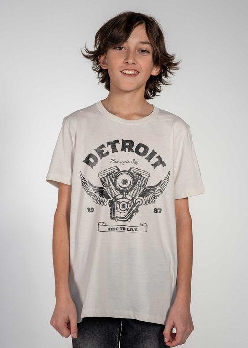 Detroit Engine Kid's Natural T-Shirt alternate view