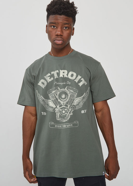 Detroit Engine Men's Cypress Heavyweight T-Shirt alternate view