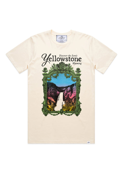 Discover Yellowstone Men's Antique White Heavyweight T-Shirt