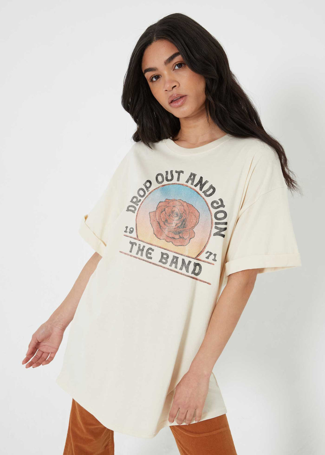 Drop Out and Join the Band Off-White Tee Dress