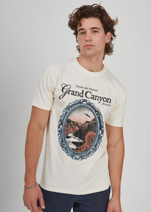 Explore the Grand Canyon Men's Antique White Heavyweight T-Shirt