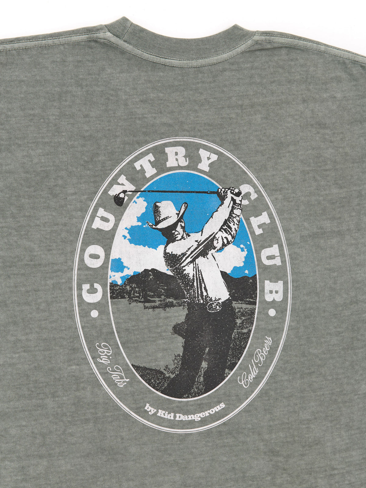 Golfer Army Green Pigment Dyed Heavyweight Tee