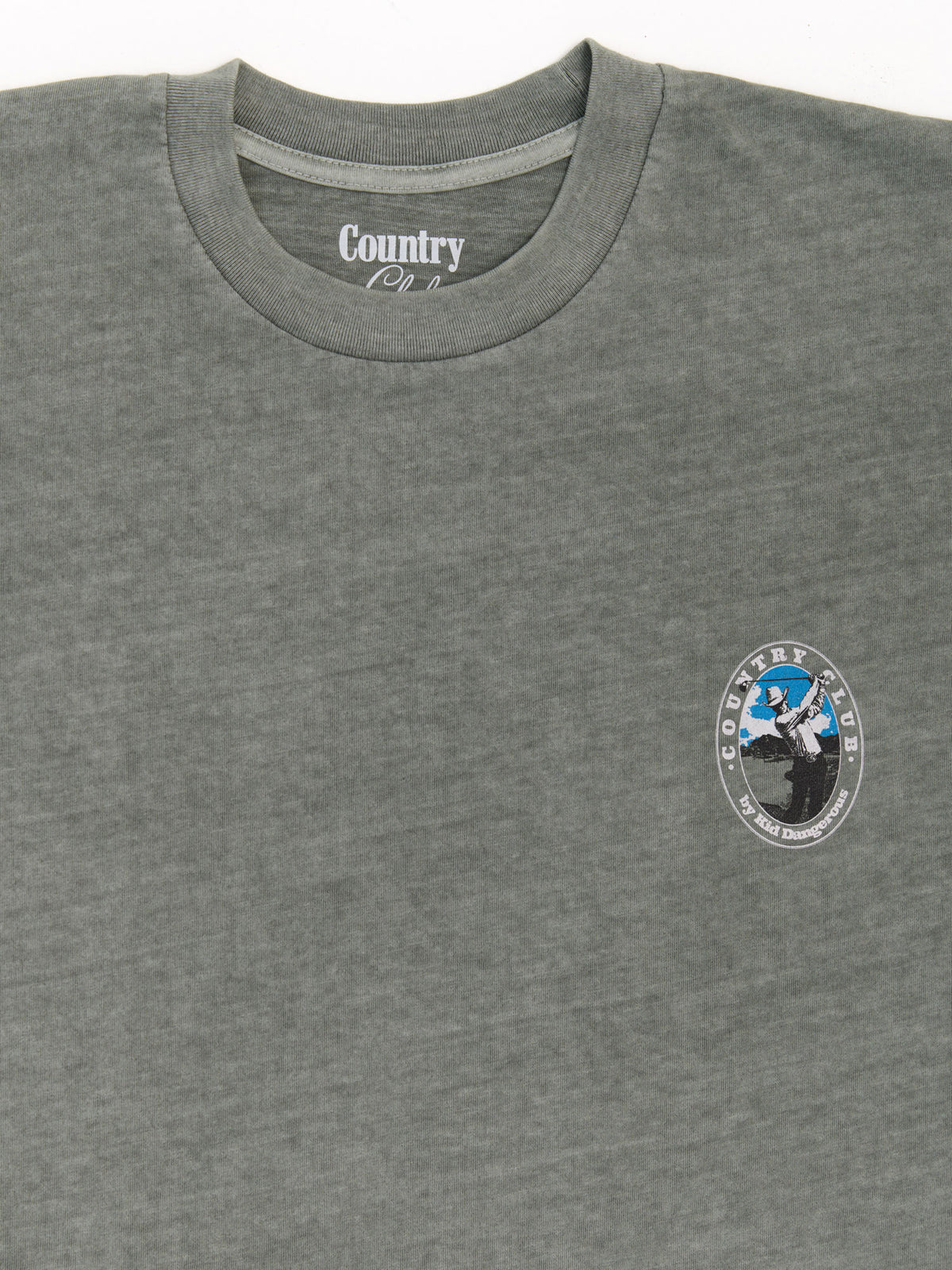 Golfer Army Green Pigment Dyed Heavyweight Tee