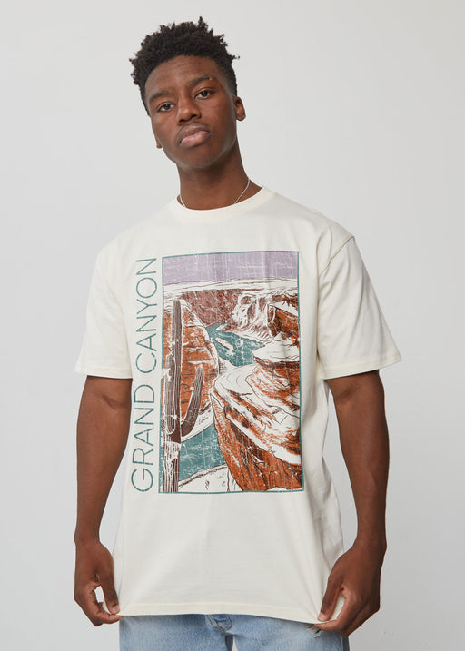 Grand Canyon 90s Men's Antique White Heavyweight T-Shirt alternate view