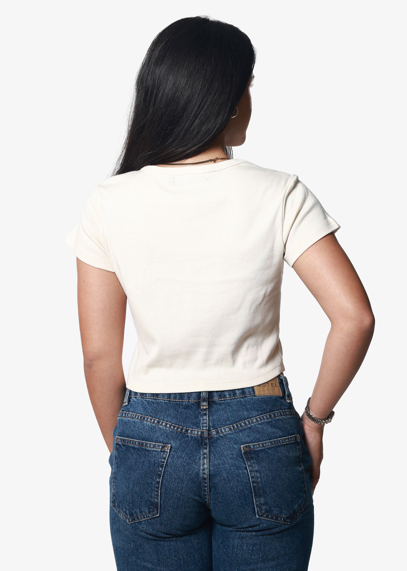 Hot Cowgirl Summer Off White Baby Tee