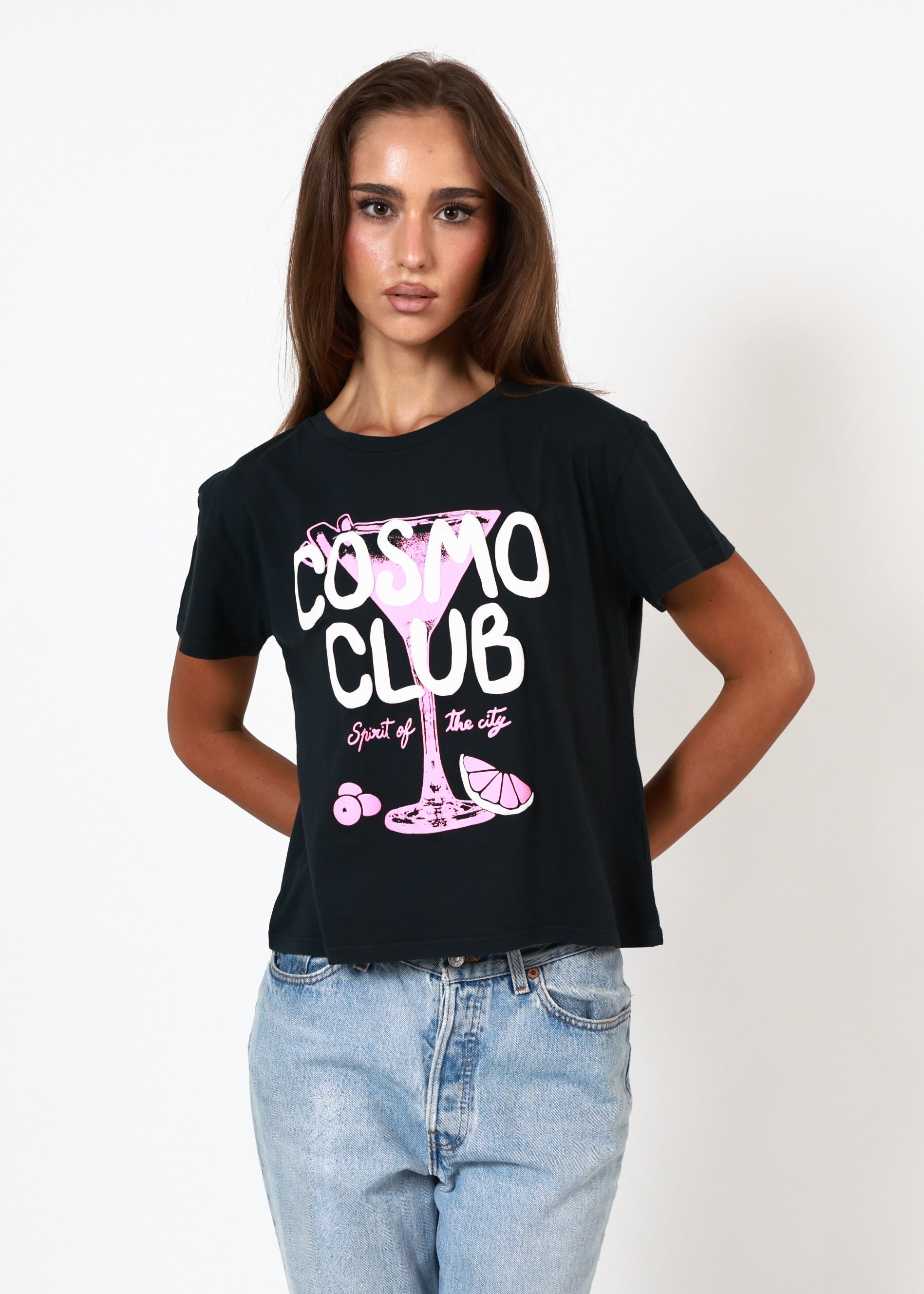 Cosmo Club Faded Black Classic Tee