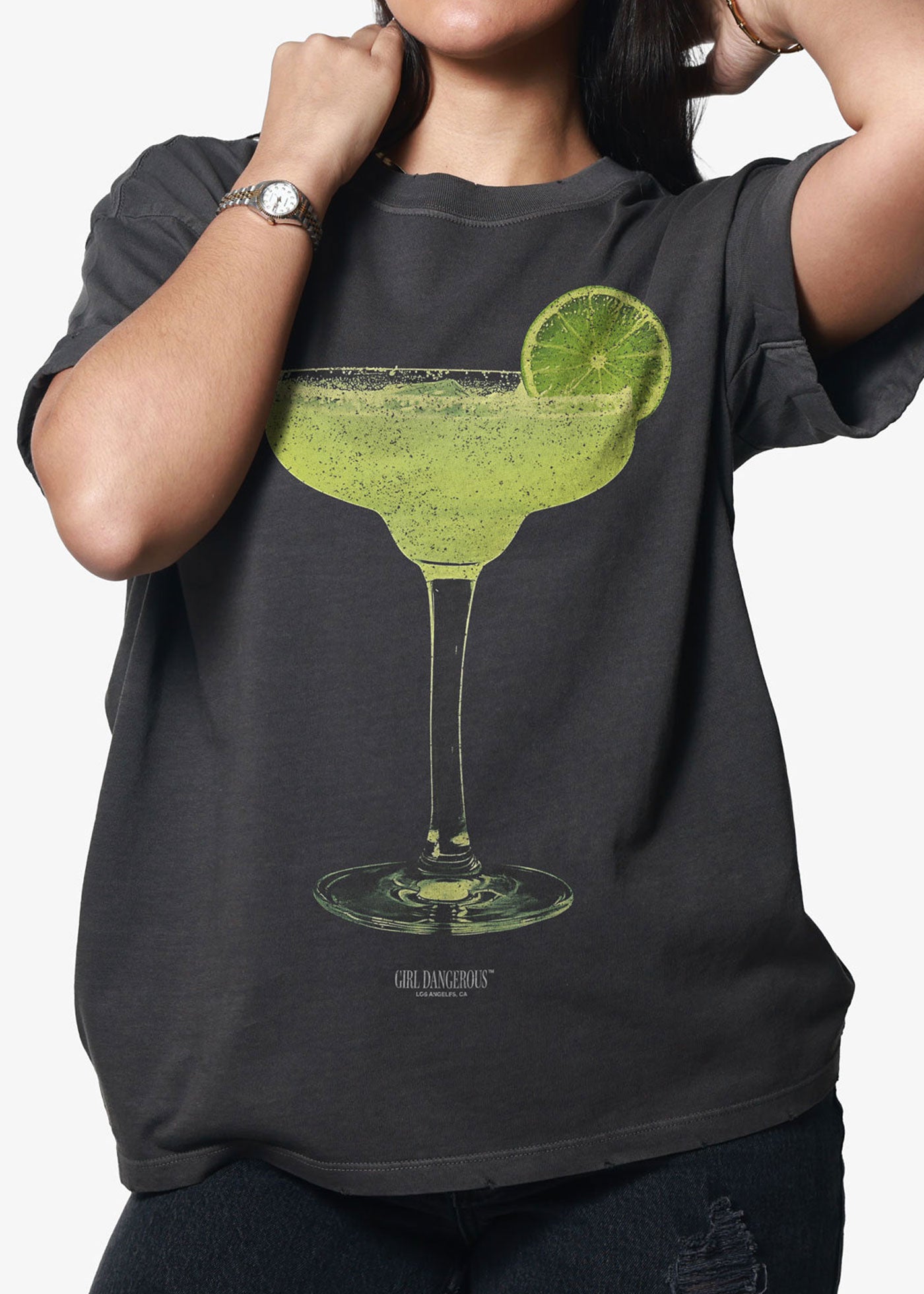 Margarita Vintage Black Boyfriend Tee