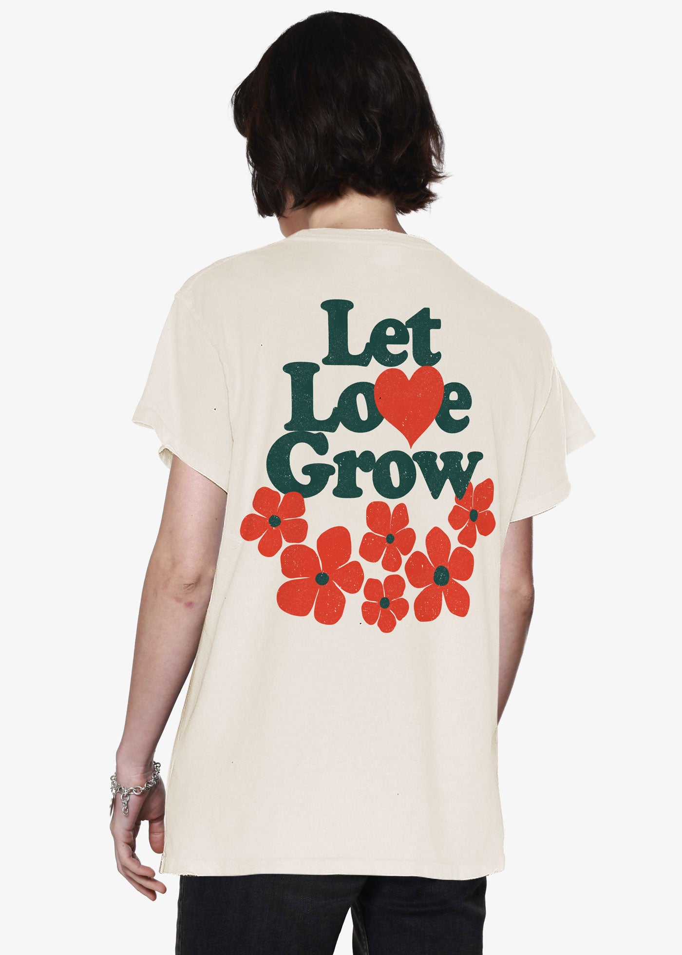 Let Love Grow Natural Vintage Tee