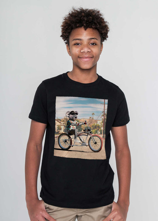 Lo Rider Kid's Black T-Shirt alternate view