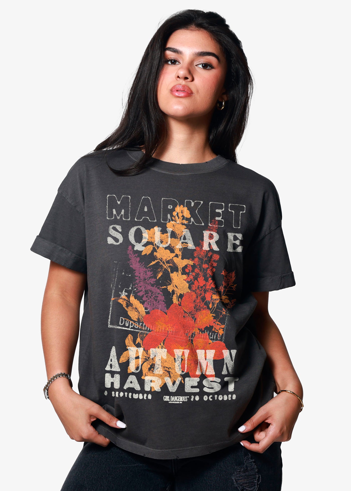 Market Square Vintage Black Boyfriend Tee