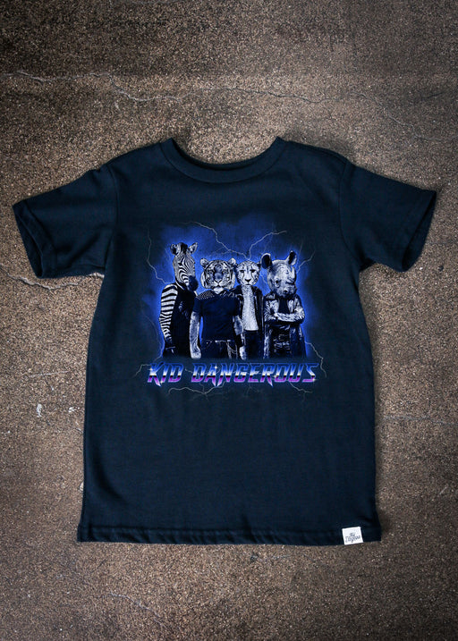 Metal Band Kid's Navy T-Shirt