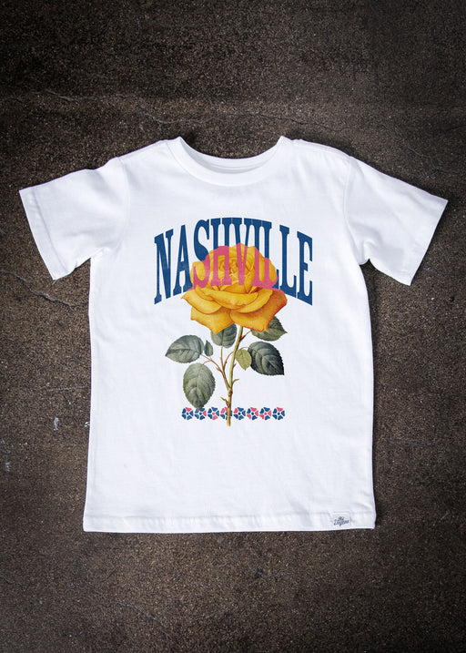 Nashville Rose Kid's White T-Shirt