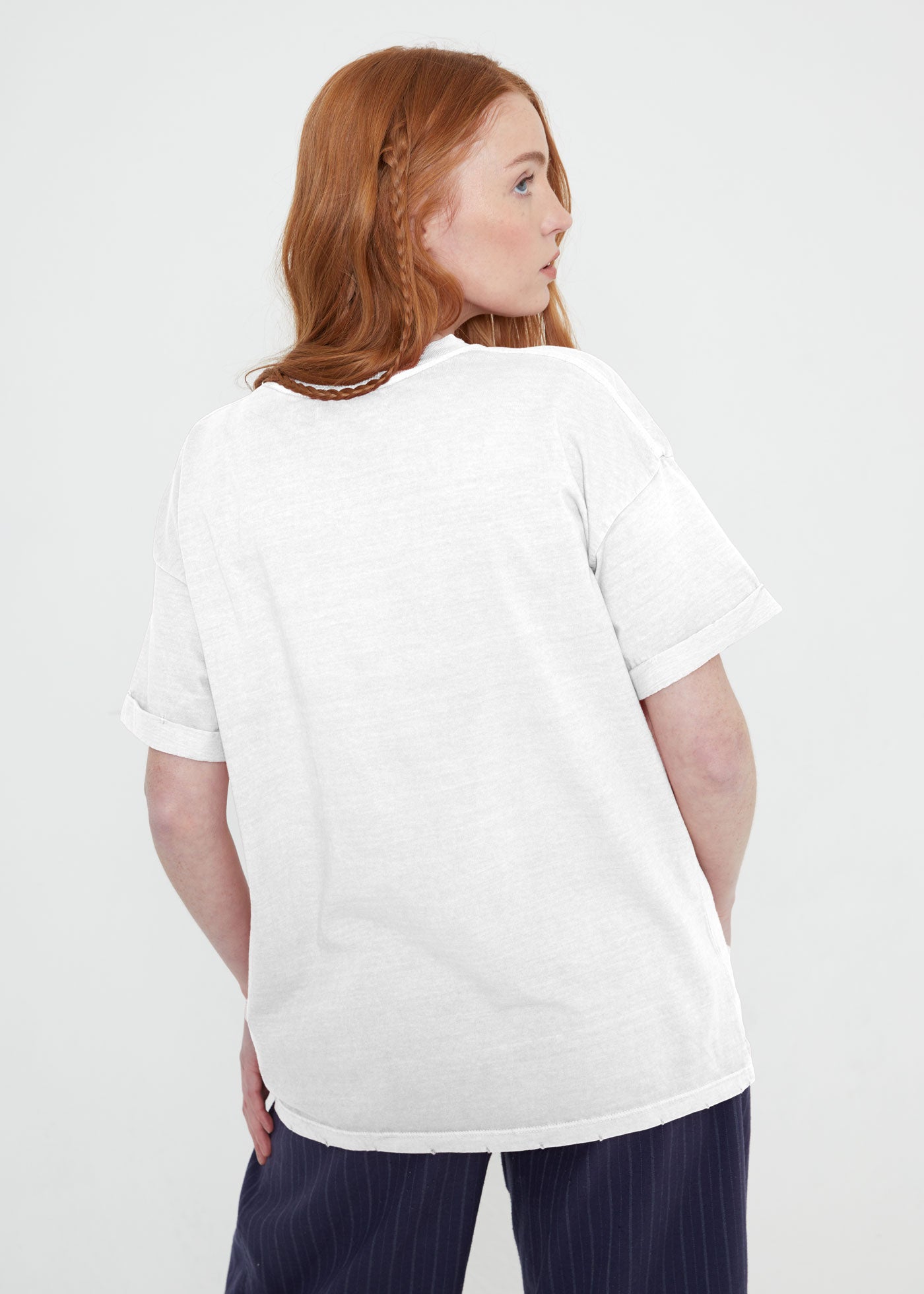Brooklyn Parts & Labor White Boyfriend Tee