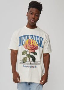 New York Rose Men's Antique White Heavyweight T-Shirt