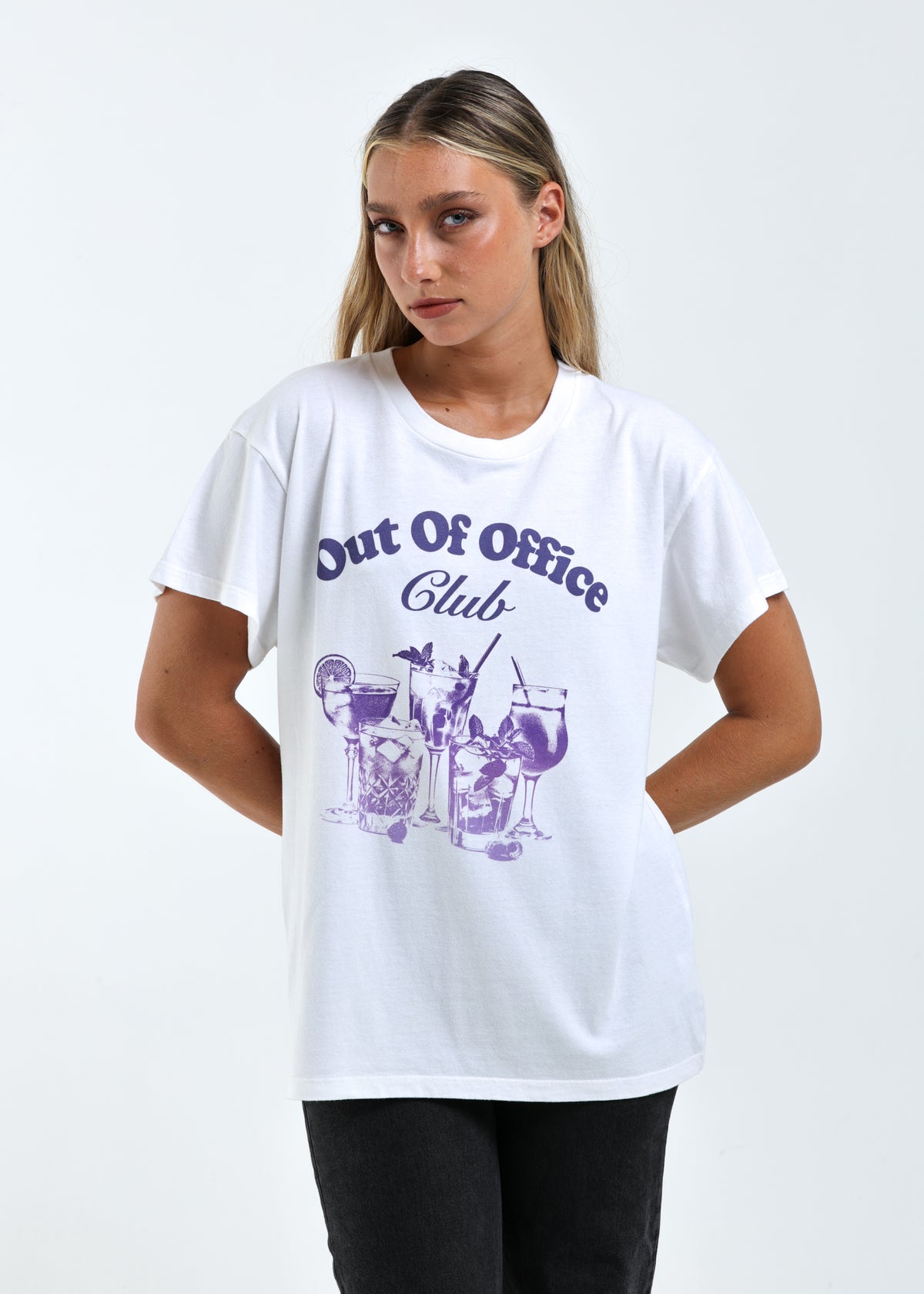 Out Of Office Club Vintage White Vintage Tee
