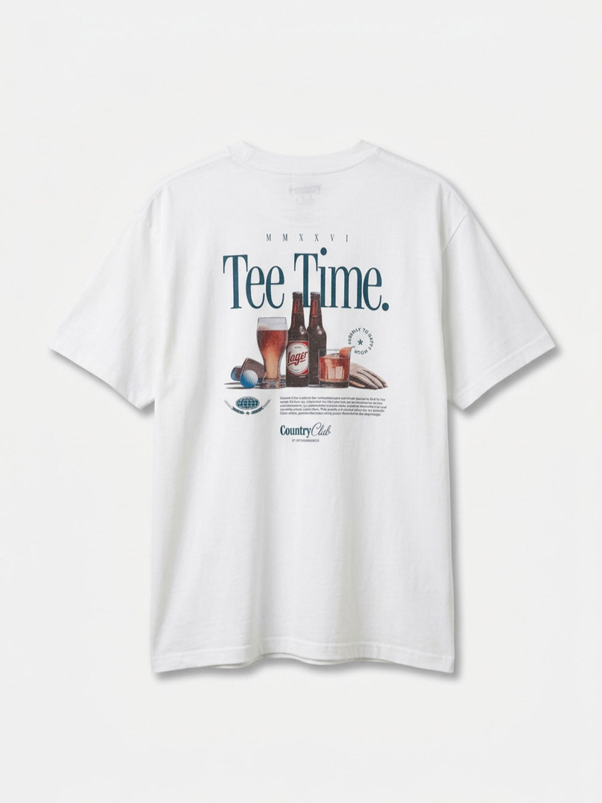 Tee Time Vintage White Pigment Dyed Heavyweight Tee