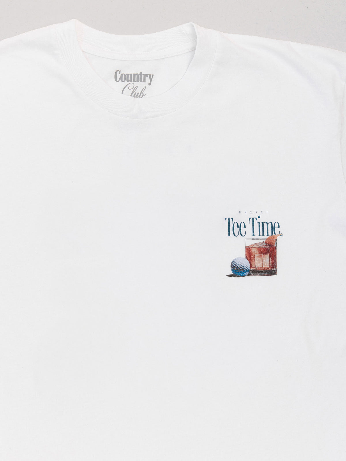 Tee Time Vintage White Pigment Dyed Heavyweight Tee