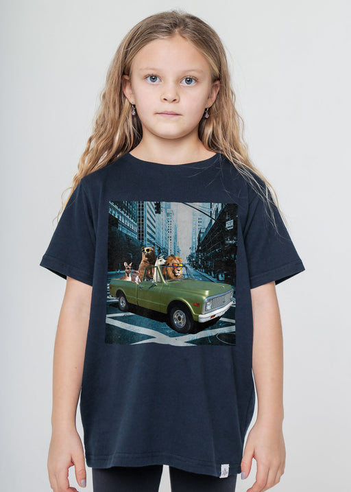 Trucking Kid's Navy T-Shirt