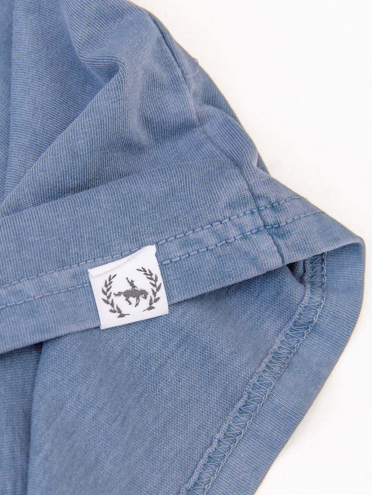 Western Collage Slate Blue Pigment Dyed Heavyweight Tee