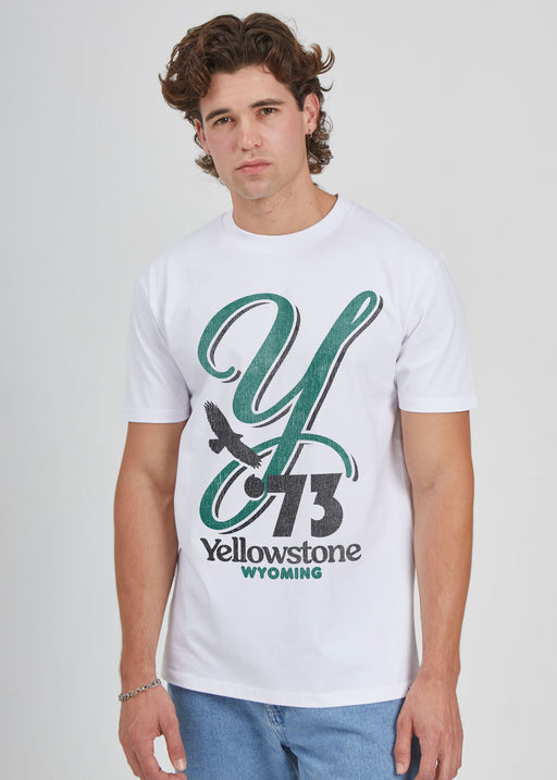 Yellowstone Y Men's White Heavyweight T-Shirt