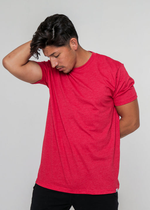 Men's Heather Red Classic Tee alternate view