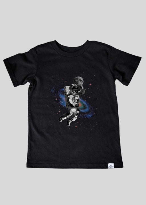 Astro Ball Kid's Black T-Shirt alternate view