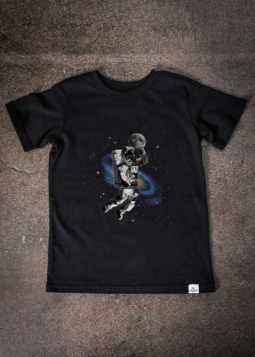 Astro Ball Kid's Black T-Shirt alternate view