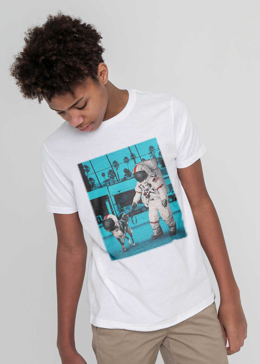 Astro Dog Kid's White T-Shirt