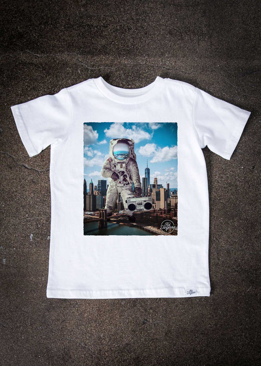 Astro New York Kid's White T-Shirt alternate view