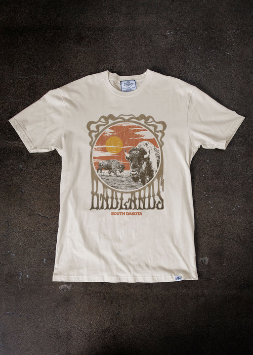Badlands Buffalo Men's Antique White Classic T-Shirt alternate view