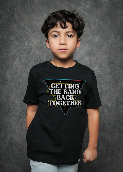 Band Back Together Kid's Black T-Shirt