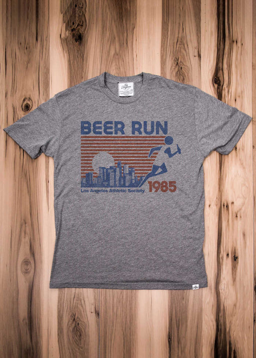 Beer Run Men's Heather Grey Classic T-Shirt