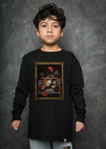 Boombox Renaissance Kid's Black Long Sleeve