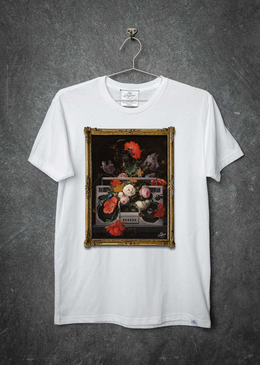 Boombox Renaissance Men's White Classic T-Shirt alternate view