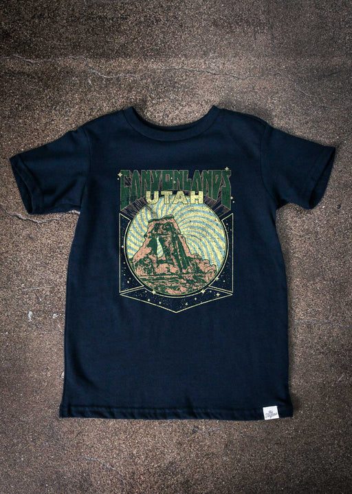 Canyonlands Tour Kid's Navy T-Shirt alternate view