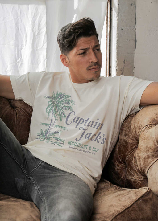 Captain Jack's Men's Antique White Classic T-Shirt