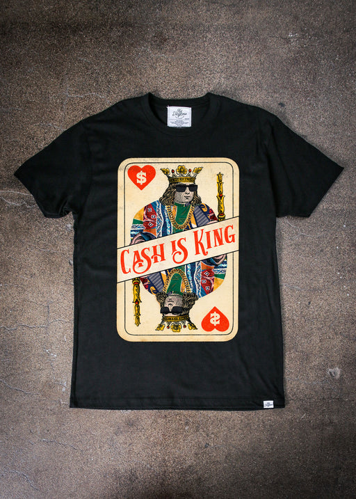 Cash is King Men's Black Classic T-Shirt alternate view