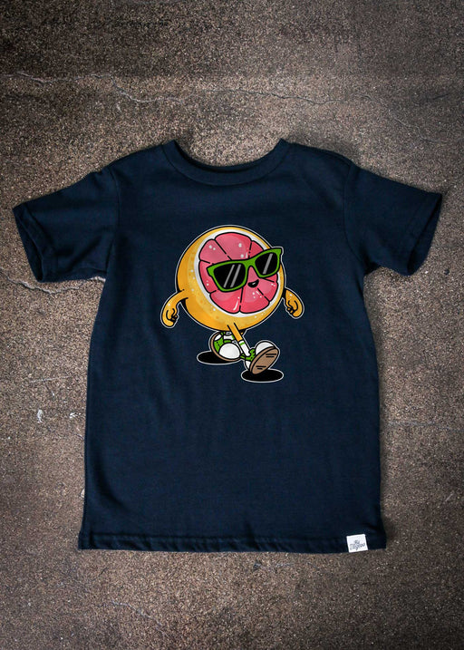 Grapefruit Homie Kid's Navy T-Shirt alternate view