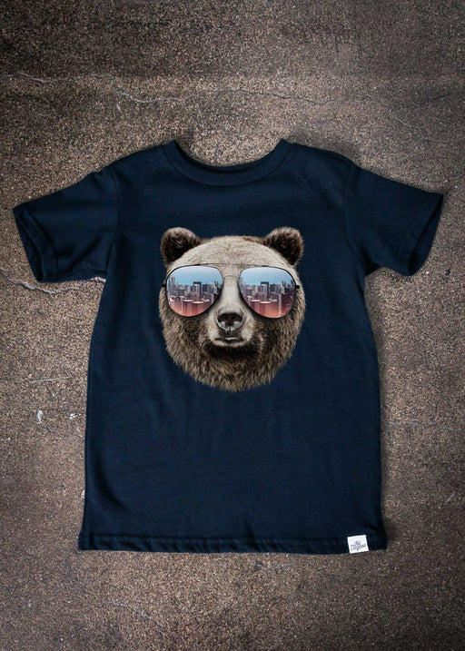 Grizzly Shades Kid's Navy T-Shirt