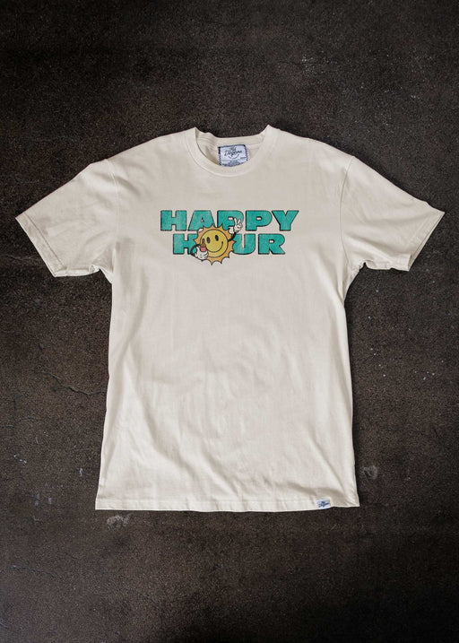 Happy Hour Sun Men's Antique White Classic T-Shirt alternate view