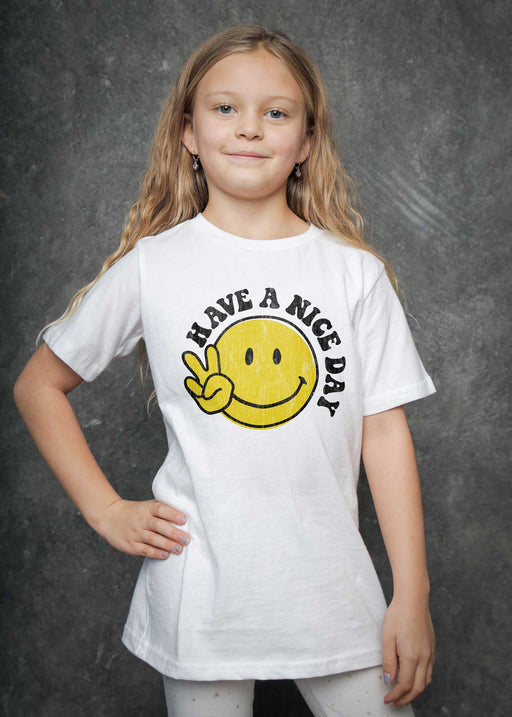 Have a Nice Day Kid's White T-Shirt