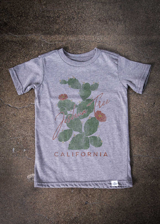 Joshua Tree Cactus Kid's Heather Grey T-Shirt