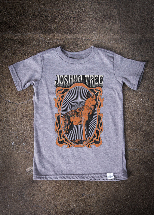 Joshua Tree Coyote Kid's Heather Grey T-Shirt alternate view
