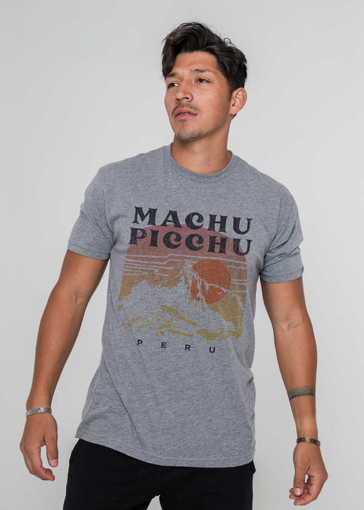 Machu Picchu Men's Heather Grey Classic T-Shirt