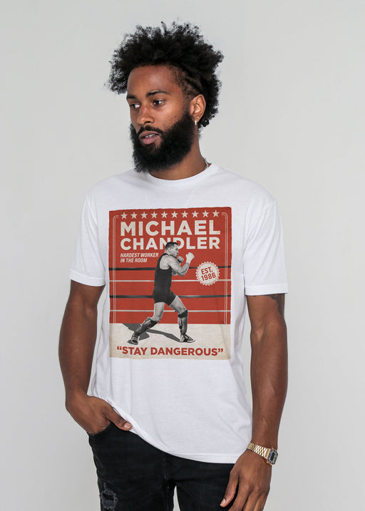 Michael Chandler Boxing Poster White Classic T-Shirt alternate view